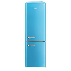 Gorenje ONRK193 Freestanding Fridge Freezer, A+++ Energy Rating, 60cm Wide Baby Blue